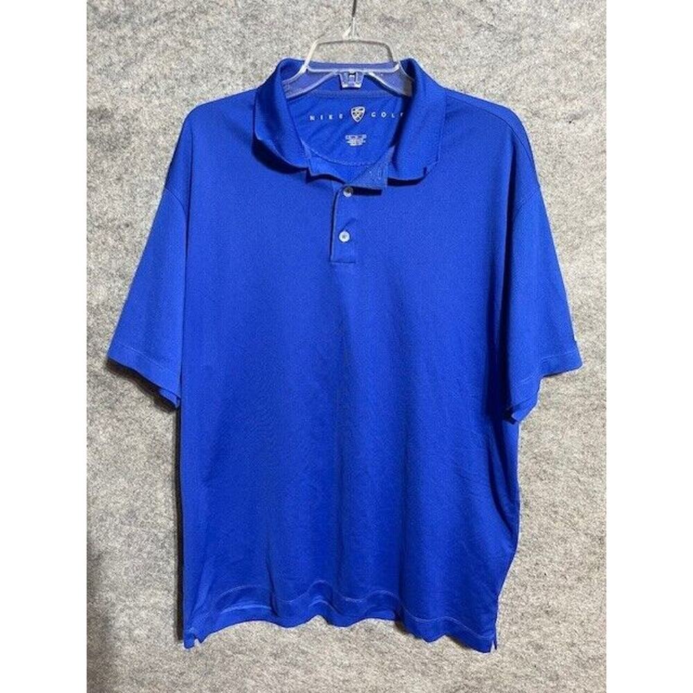 Nike Golf Polo Shirt Mens XL Preppy Country Club Dri Fit Performance Dadcore